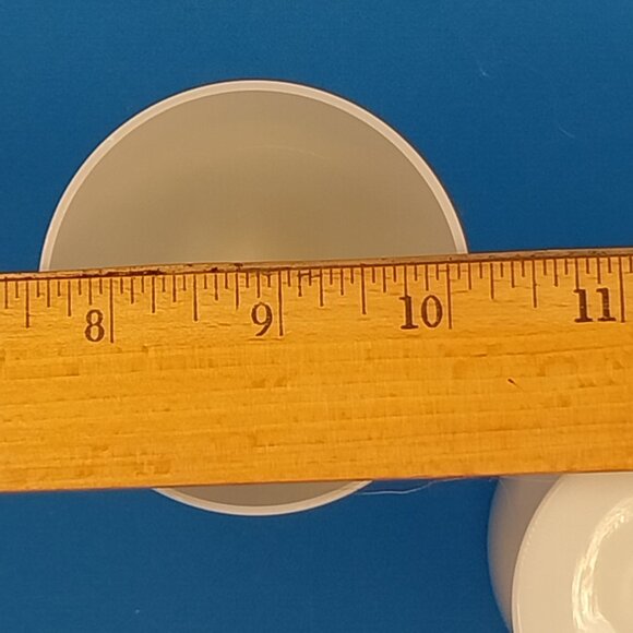 Pair PORTIEUX VALLERYSTHAL white opaline Wine Glasses - Picture 8 of 8